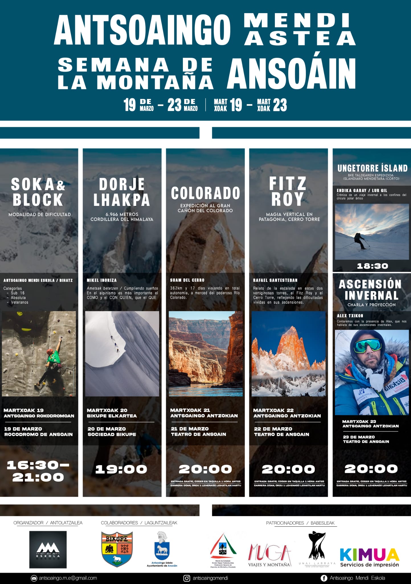 SEMANAS DE MONTA&Ntilde;A DE IRURTZUN Y ANTSOAIN